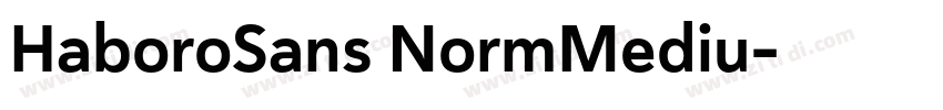 HaboroSans NormMediu字体转换 HaboroSans NormMediu字体转换